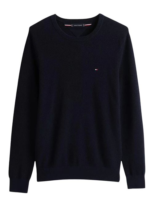 Maglioncino blu in cotone Tommy Hilfiger | MW0MW36347DW5